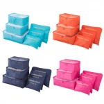 Travel storage bag Waterproof luggage packing organizer bag 6pcs travelling bag set