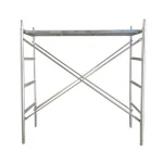 Trestle Ring Lock Scaffold Galvanized Easy Mobile Steel Frame Scaffolding Electro Galvanized OEM Size Industrial GOLDENSUN Hotel