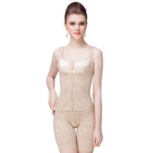 Tummy Control Open Bust Waist Trainer Slimming Bodysuit Slimming Fat Full Body Shaper wholesale