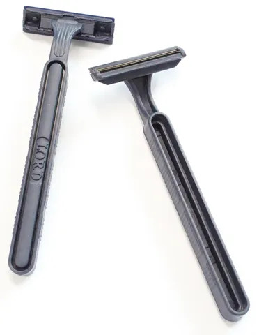 Buy Twin Stainless Steel Blades Fix Head Lord Shaving Disposable Razor ...