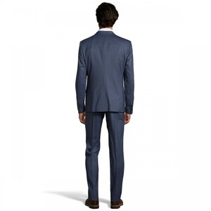 Two Button Slim Notch Lapel Made To Measure Full Canvas Slim Fit 3 Pieces Business Men Suit
