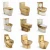 Import Two pieces sanitary ware gold plated toilet set from China