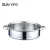 Import TZG2-1 stainless steel 2 layer Sauce Pot hot pot cookware sets steam dim sum steamer cooking soup pot with steel Handle from China