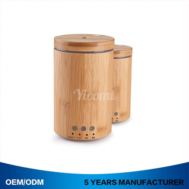 Ultrasonic Aroma Diffuser 150Ml Real Bamboo Flash  Meeting Room Humidifier
