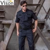Unisex Black color Security Guard Uniform Military Clothing Security uniforms for police