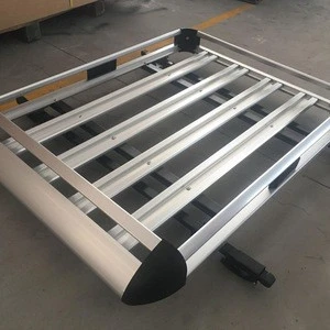 universal aluminum roof rack luggage basket factory direct roof tray 4x4 roof cargo carrier