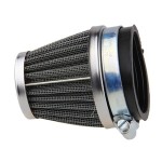 Universal Motorcycle Motocross Dirt Bike Air Intake Pipe Metallic Clamp-on 60mm Refit Air Filter Cleaner High Filtration