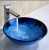Import UPC Blue Foil Tempered Glass Vessel Sink in Bathroom S263 from China