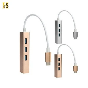 USB 3.1 Type C Hub to Ethernet Rj45 Lan Adapter 3 Port Type C Hub 1000M Gigabit Ethernet USB3.0 Network card for MacBook