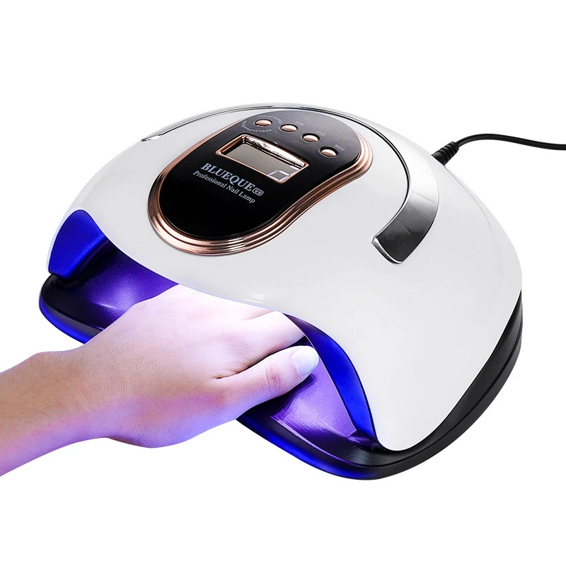 UV LED Nail Lamp 168W Faster Gel Nail Dryer Professional Curing Lamp Automatic Sensor Gel Polish Machine with 4 Timer Setting