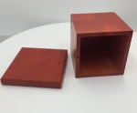 Varnish color wooden coffins solid wood casket for animal