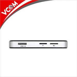 VCOM factory high quality all in 1 USB 3.0 multi sd card reader with MS M2 XD CF