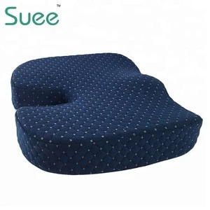 Ventilated Orthopedic Anti Hemorrhoid Coccyx Low Back Support Bench Chair Memory Foam Seat Cushion With Cover