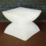 Vintage outdoor patio hotel bar square table set