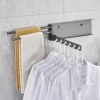 Wall Mounted Home Laundry Drying Racks For Clothes Hanger Foldable Space Saver Aluminum