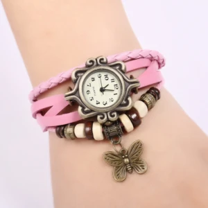 Watches fashion jewelry bracelet promote products Wave Wrap leather watch strap reloj ladies wrist watch women