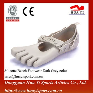 Waterproof 100% confortable silicone material orange beach shoes