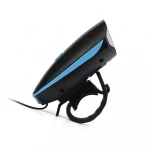Waterproof 120DB Electric Horn Alarm Speaker Bike lamp Mountain Cycling Headlight Bell USB rechargeable led bicycle front Light