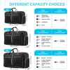 Waterproof Carry-on Weekender Overnight 40L 60L 80L Foldable Travel Duffel Bag with Shoes Compartment