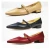 Import Waterproof polyurethane coated metallic leather material for shoes from China