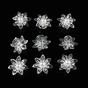Wedding Crystal flower Bobby Pin Women Hairpins Hair Pins Clips for Hair Jewelry Wedding Hair Accessories