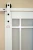 Import Western panel MDF v-groove interior glazed barn door slab with sliding door hardware from China
