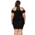 Import Western Women Ethnic Plus Size Cold Shoulder Peplum Bodycon Dress from China