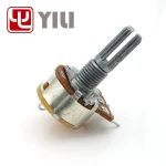 WH148  16mm rotary potentiometer switch 5 pin  10k 100k for video amplifier audio digital