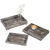 Import Whitewash Brown Wood Nesting Breakfast Serving Trays, 3 Piece Decorative Display Tray Set from China