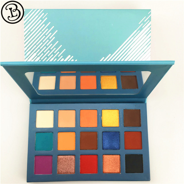 Wholesale 15 color high pigmented eye shadow palette private label