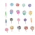 Import Wholesale 30pcs Charms Mixed Assorted Simulation Candy Rainbow Swirl Lollipop Slime Resin Flatbacks Lollipop for DIY Crafts from China
