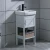 Import Wholesale aluminum white mirror cabinet bathroom vanity modern bathroom cabinet with ceramic wash sink from China