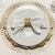 Import Wholesale Bulk Plastic Charger Plates Reef Design 13 Inch Under Dishes Plates Gold Wedding Party Plate Charger from Pakistan