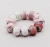 Import Wholesale Cheap Handmade Murano Lampwork Glass Pink big hole spacer beads  with Silver Plated Metal Core from China