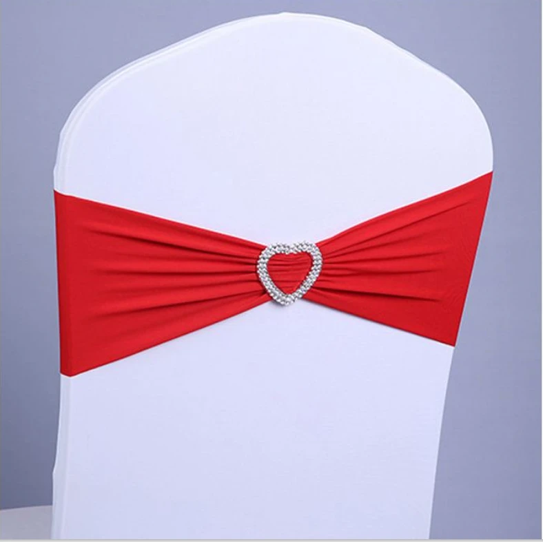 Wholesale Cheap Polyester/spandex Stretch  Wedding  Banquet Decoration Chair Cover Sash