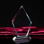 wholesale crystal Glass blank trophy Customized Clear k9 Crystal Trophy Award for Souvenir