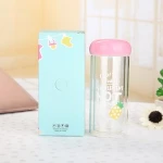Wholesale Custom 300ML Double Wall Glass Drinkware Type Water Bottle