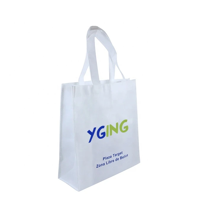 Wholesale Custom Handbag Reusable Supermarket Grocery Non Woven Bag Handled