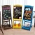 Import wholesale custom High quality Rustic vintage Amazon HOT Standing Chalkboard A Frame Sign blackboard from China