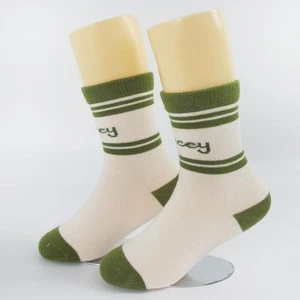 Wholesale custom logo pure color  baby dress socks with high quality