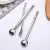 Import Wholesale Custom Stainless Steel Drinking Bubble Tea Metal Soup Spoon Straw from China