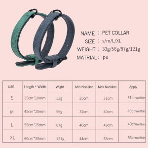 Wholesale designers black luxury training tactical led leather leash pet collar in bulk manufacturers