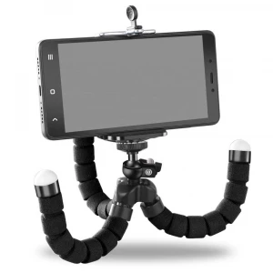 Wholesale Discount Flexible Sponge Lazy Camera Mobile Phone Table Tripod Holder Octopus Triangle Bracket for mobile phone