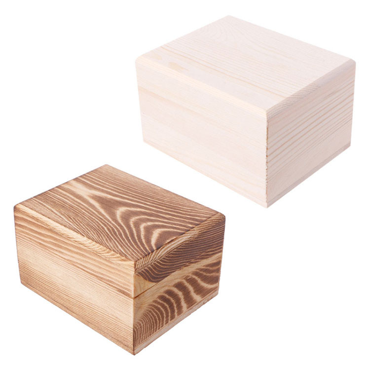 wholesale eco friendly unfinished wooden craft storage paulownia boxes