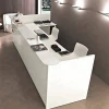 Wholesale Elegant Reputation MDF Office Front White Reception Desk