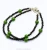 Import wholesale gemstone nephrite jade beads with black onyx faceted beads 2 rows jewelry bracelet from China