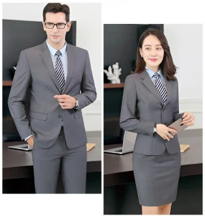 Wholesale high quality cheap readymade in stock business hotel office men&#x27;s formal suits apparel manufacturer OEM accept