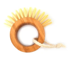 Wholesale High Quality Eco-friendly Different Style Bamboo Cleaning Kitchen  Round Dish Brush 4511
