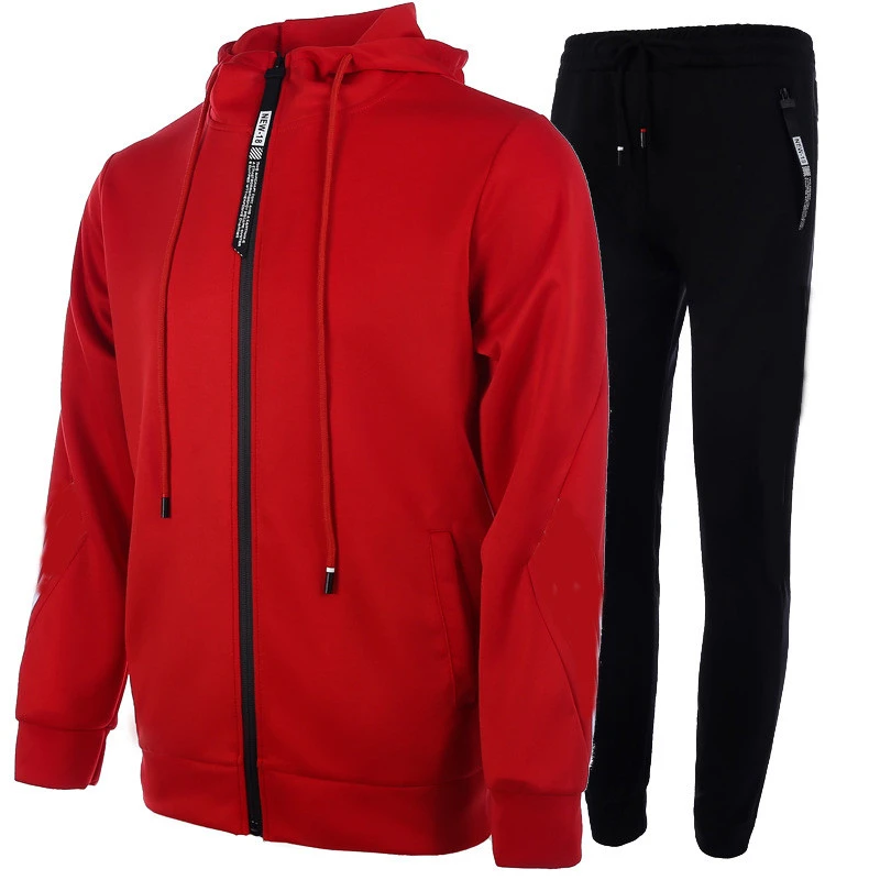 Wholesale High Quality MenS Leisure Sports Suit Hooded Sweater MenS And WomenS Running Sports Suit