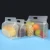Import Wholesale in Stock Gravure Printing Transparent Flat Square Bottom Zipper Pouch Moisture Proof Plastic Bags for Food Packaging from China